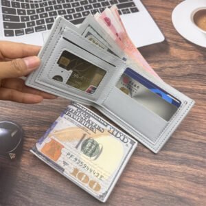 Premium PU leather slim dollar wallet